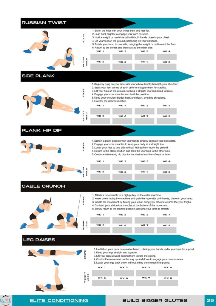 Glute hypertrophy program