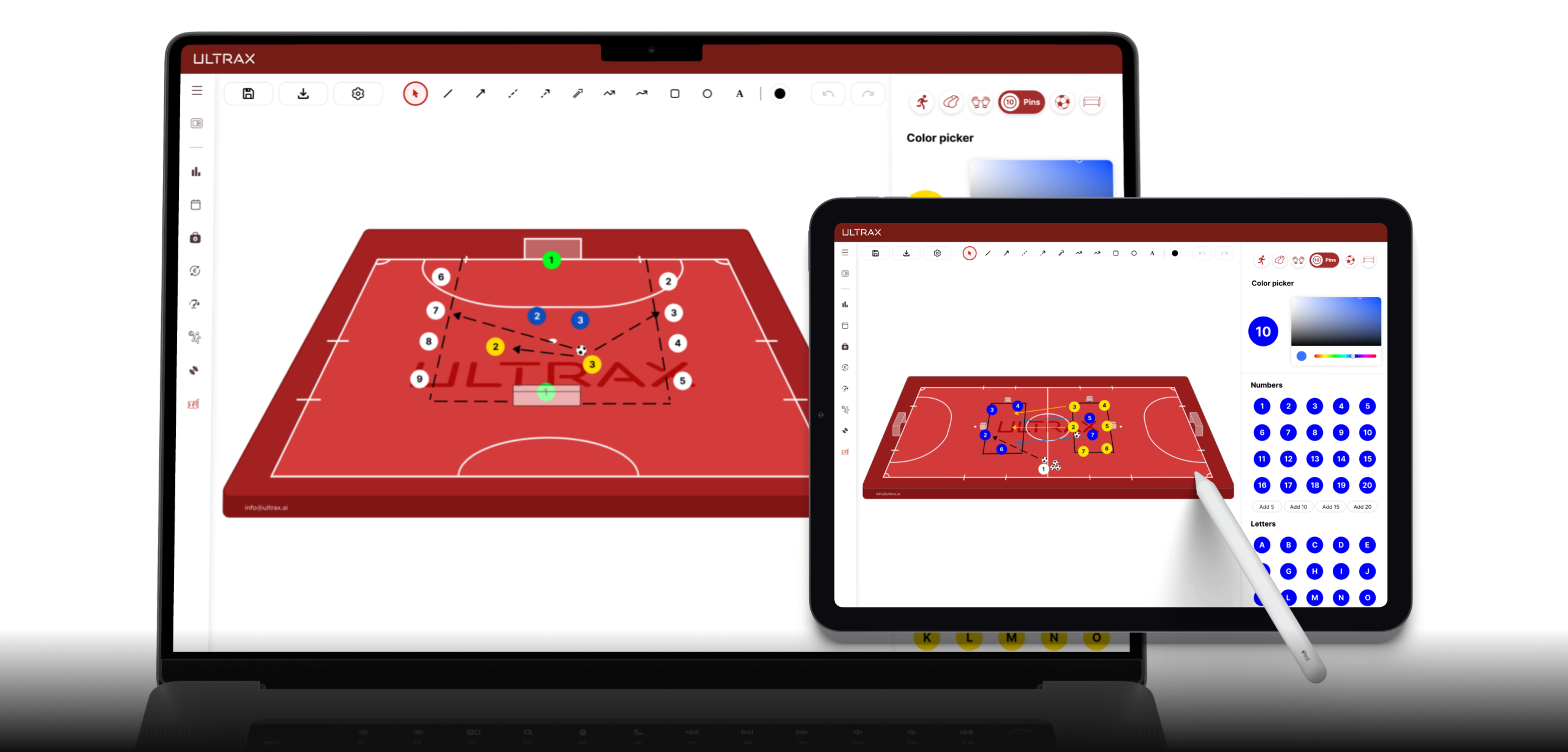 futsal drill sketching tool